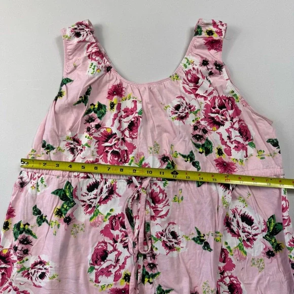 Baby Be Mine Pink Floral Maternity & Nursing Dress L/XL - Back Snap Closure - Picture 10 of 12